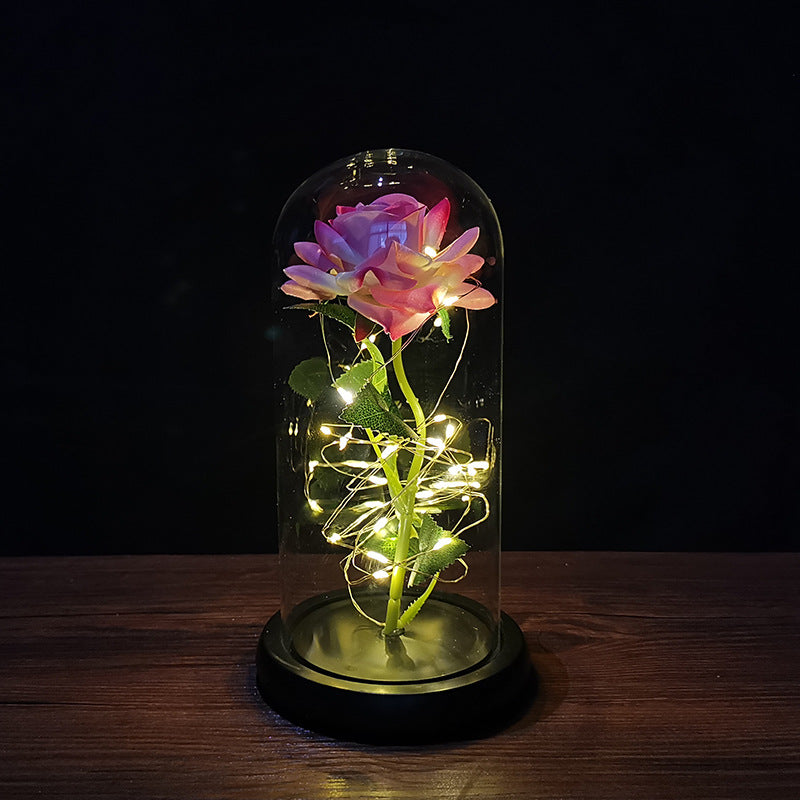 LED Light Foil Flower in use