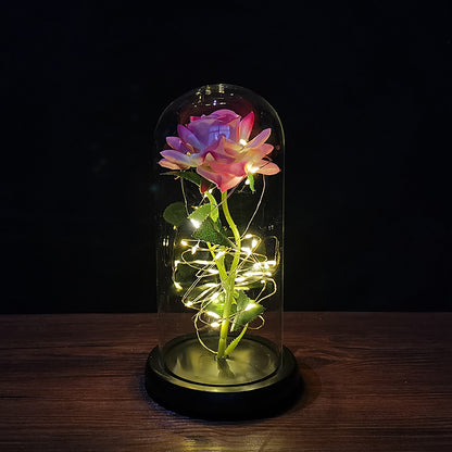 LED Light Foil Flower in use